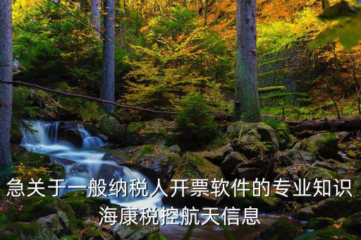 急關(guān)于一般納稅人開票軟件的專業(yè)知識?？刀惪睾教煨畔? class=