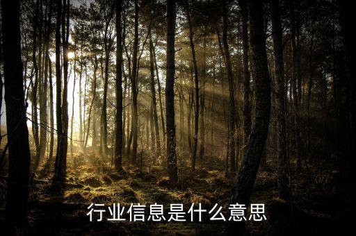 行業(yè)概況是什么意思，淘寶直通車什么是行業(yè)情況