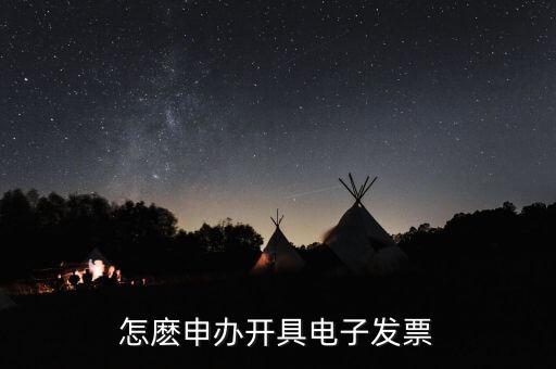 如何申領(lǐng)電子發(fā)票嗎，怎麼申辦開(kāi)具電子發(fā)票