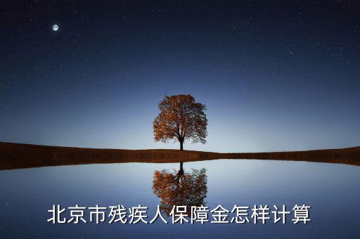 北京市殘疾人保障金如何計算，北京市殘疾人保障金怎樣計算