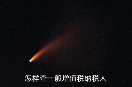 如何查詢一般納稅人，如何查詢是否是一般納稅人公司