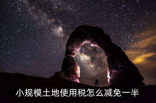 城鎮(zhèn)土地使用稅如何減免，小規(guī)模土地使用稅怎么減免一半
