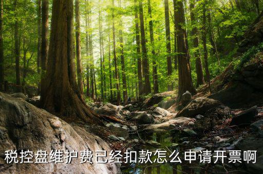 如何通過微信交納稅控盤繼費，稅控盤維護費已經扣款怎么申請開票啊