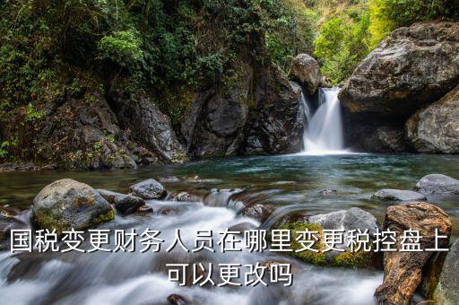 江西國稅局網上如何更改辦稅員，國稅變更財務人員在哪里變更稅控盤上可以更改嗎