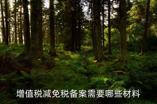 如何辦理納稅人減免稅備案登記，增值稅減免稅備案需要哪些材料
