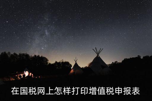 陜西國稅局網頁版如何查詢打印，在國稅網上怎樣打印增值稅申報表
