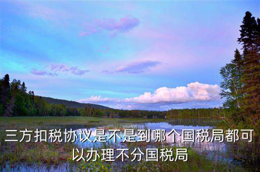 廈門國稅如何制作三方扣款協(xié)議，我是剛注冊的公司到國稅局辦理三方協(xié)議怎么辦理