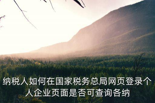 如何上國(guó)稅網(wǎng)查納稅人信息查詢，怎樣查詢國(guó)稅繳稅信息