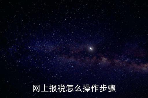 在國家稅務(wù)局網(wǎng)上如何報稅，網(wǎng)上報稅怎么操作步驟
