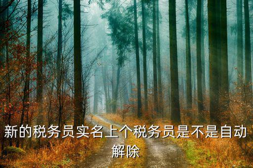 國稅實(shí)名制如何取消，新的稅務(wù)員實(shí)名上個(gè)稅務(wù)員是不是自動(dòng)解除