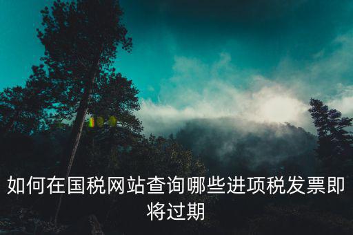 稅務(wù)局如何查進(jìn)項(xiàng)票，營(yíng)改增了如何抵扣呢怎么去查詢(xún)發(fā)票進(jìn)項(xiàng)信息