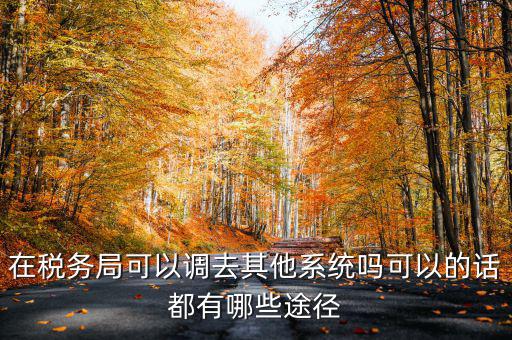 國稅系統(tǒng)如何調(diào)出，其他公務員怎么調(diào)稅務系統(tǒng)