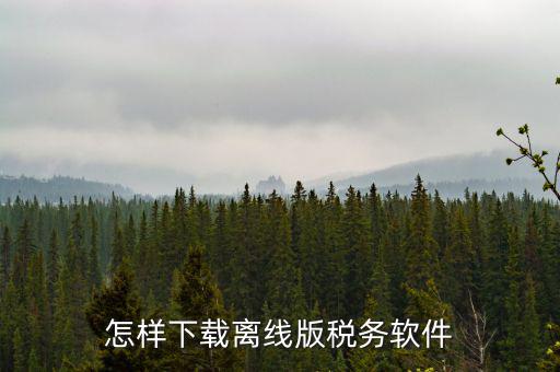 自然人稅收如何下載安裝，怎樣下載離線版稅務(wù)軟件