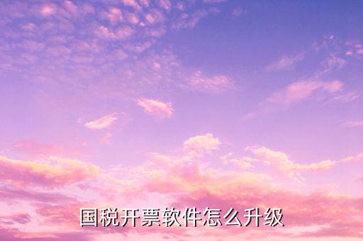 國稅網(wǎng)上如何開票系統(tǒng)升級，國稅最新普票升級怎么升