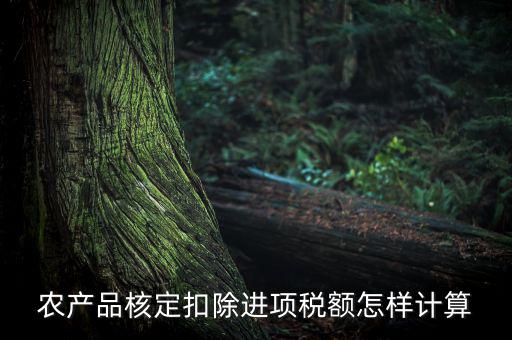 農(nóng)產(chǎn)品如何算進(jìn)項(xiàng)稅額，購(gòu)買100塊農(nóng)產(chǎn)品怎么算稅