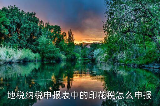 如何計提地稅印花稅，印花稅如何計提
