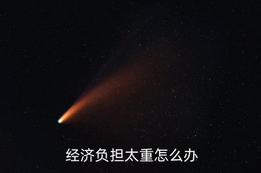  經濟負擔太重怎么辦