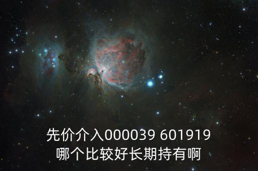 化妝品什么股長期持有，先價介入000039 601919哪個比較好長期持有啊