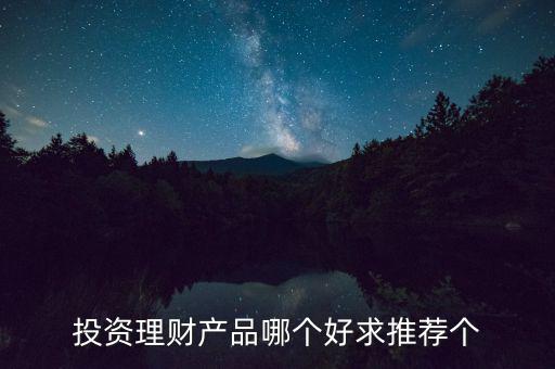 投資理財(cái)選什么好，投資理財(cái)產(chǎn)品哪個(gè)好求推薦個(gè)