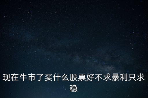 牛市買什么股，現(xiàn)在牛市了買什么股票好不求暴利只求穩(wěn)