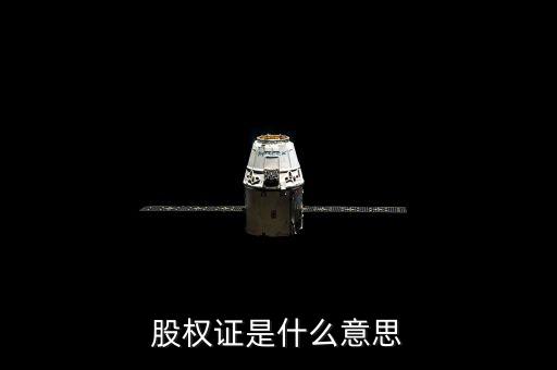 什么是權(quán)證，股權(quán)證是什么意思
