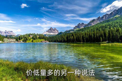 價(jià)低量多的另一種說(shuō)法