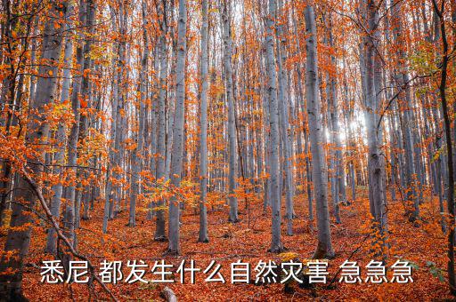 澳大利亞有什么自然災害，澳大利亞最近的自然災害