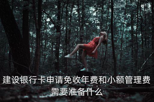銀行卡申請免年費(fèi)需要攜帶什么，建設(shè)銀行卡申請免收年費(fèi)和小額管理費(fèi)需要準(zhǔn)備什么