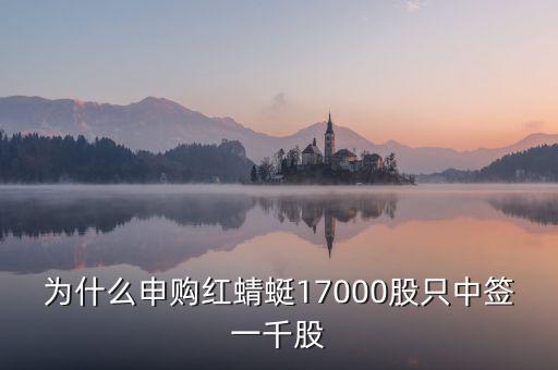 紅蜻蜓股票為什么不行，為什么申購紅蜻蜓17000股只中簽一千股