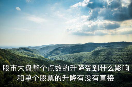 大盤變動(dòng)與什么有關(guān)，股市大盤整個(gè)點(diǎn)數(shù)的升降受到什么影響和單個(gè)股票的升降有沒有直接