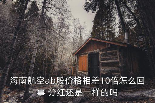 海航b股是什么意思，海南航空ab股價格相差10倍怎么回事 分紅還是一樣的嗎