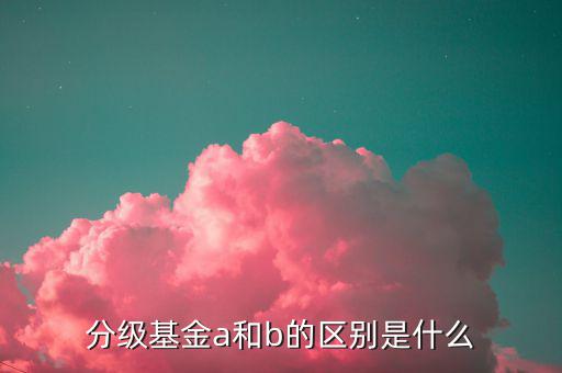 什么是a份額，分級基金A份額是什么意思