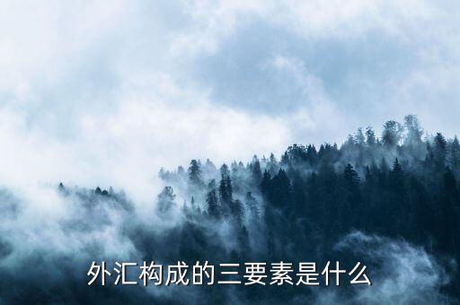 外匯交易三要素是什么，外匯構(gòu)成的三要素是什么