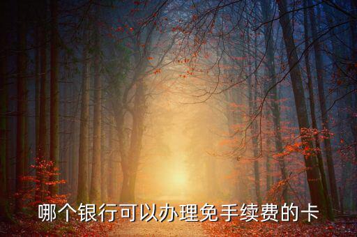 什么銀行的卡不用工本費(fèi)，哪種銀行卡辦理時(shí)不需要工本費(fèi)和年費(fèi)