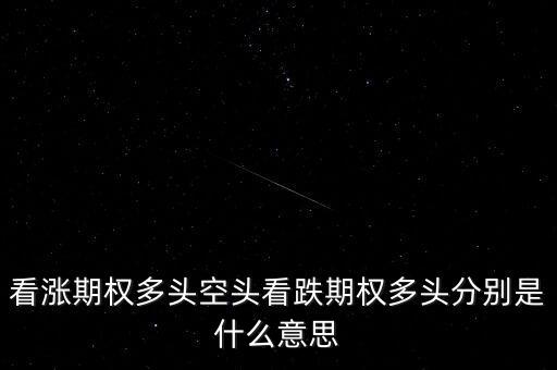 看跌期權(quán)是什么意思，看漲期權(quán)多頭空頭看跌期權(quán)多頭分別是什么意思