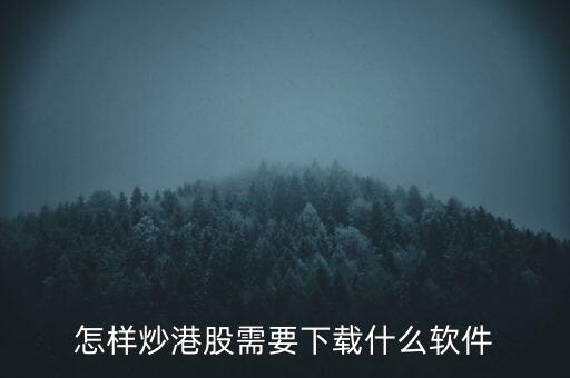 港股資金進(jìn)出用什么軟件，現(xiàn)在內(nèi)地的炒股滬港通用什么軟件