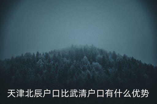 天津武清戶口有什么好處，燕郊的戶口和天津武清的戶口哪個好