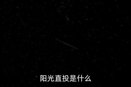 什么是陽光直投，陽光直投是什么