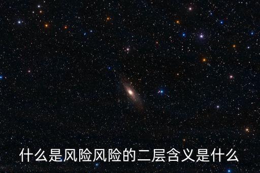 什么是風險影響，什么是風險風險的二層含義是什么