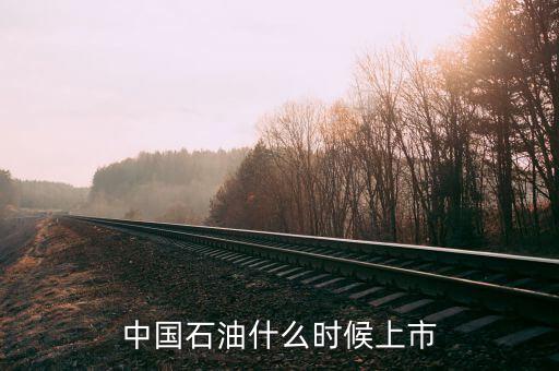 中國石油什么時候上市，中石油申購?fù)瓿珊蟮纳鲜袝r間