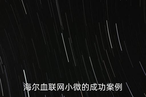 什么海爾小微，海爾小微公司簽合同沒有海爾倆字