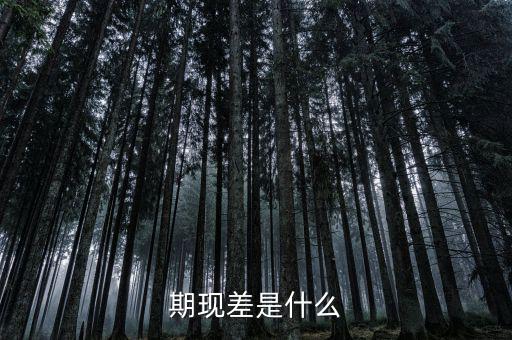 期現差是什么