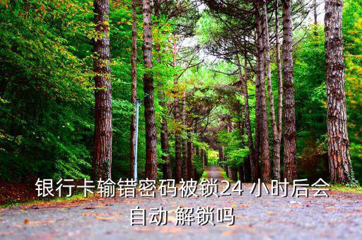  銀行卡輸錯密碼被鎖24 小時(shí)后會自動 解鎖嗎