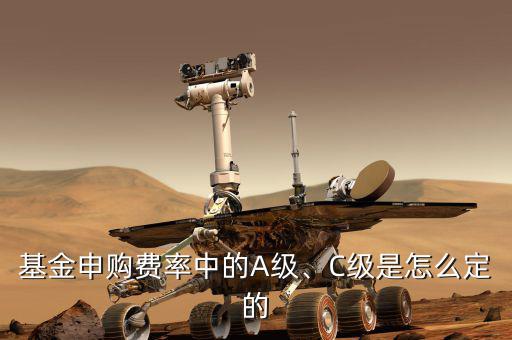 基金申購費(fèi)率中的A級(jí)、C級(jí)是怎么定的