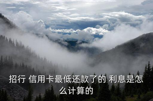 招商信用卡的利息怎么算,信用卡最低還款額注意事項(xiàng)1、5)