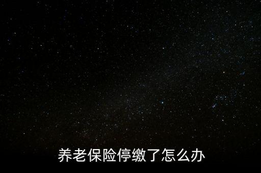 養(yǎng)老保險(xiǎn)停交了怎么辦,養(yǎng)老保險(xiǎn)可以補(bǔ)，也可以不補(bǔ)