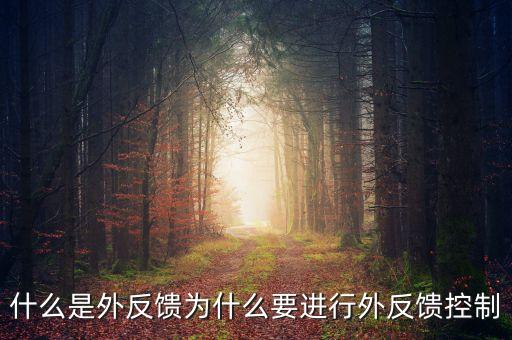 什么是機(jī)械外反饋，什么是外反饋為什么要進(jìn)行外反饋控制