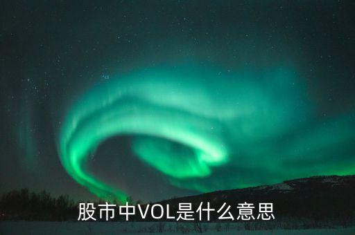 股票vol什么意思，vol股市中代表什么