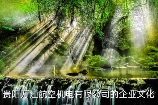 貴陽(yáng)萬(wàn)江航空機(jī)電有限公司的企業(yè)文化