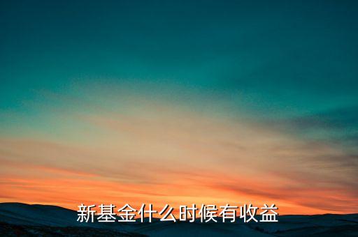 新基金什么時候有收益，新基金什么時候有收益